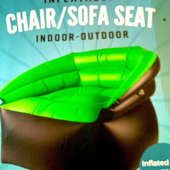 INEW NFLATABLE CHAIR/SOFA SEAT FOR INDOOR OR OUTDOOR FUN! NIB - Picture 3 of 11